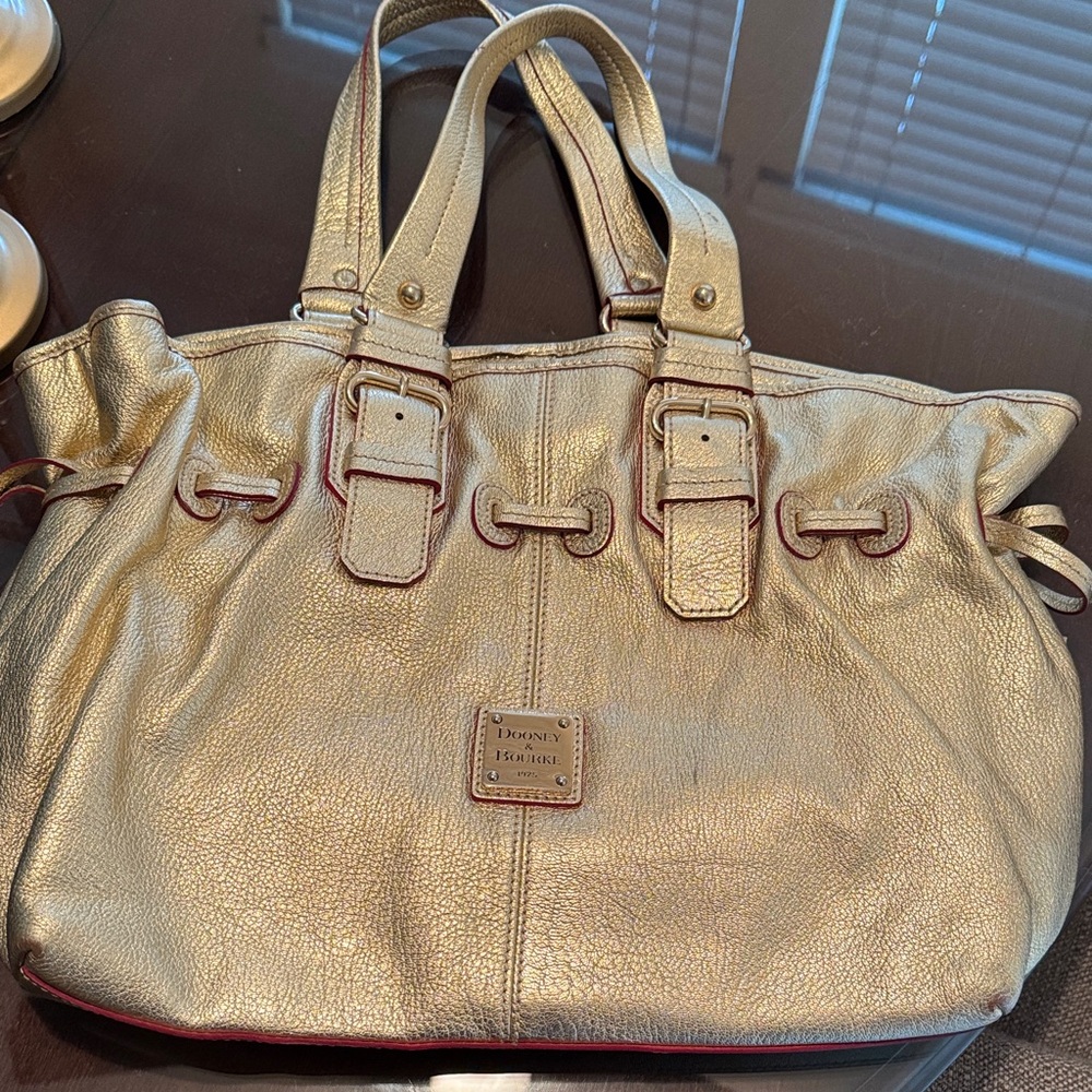 Dooney & Bourke Metallic Gold Tote